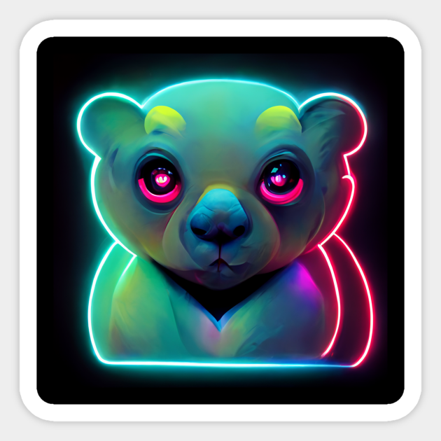 Neon Koala Bear Koala Bear Sticker Teepublic